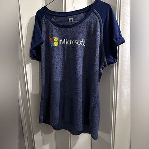 New Era Microsoft Short Sleeve Tee Top Medium Women